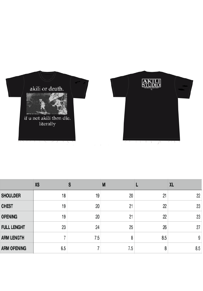 AKILI OR DEATH "WALK THE PLANK TEE"